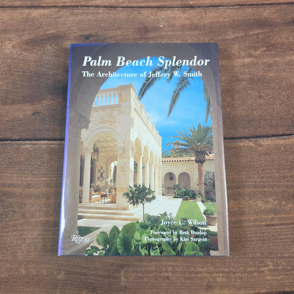 Rizzoli Palm Beach Splendor Architecture Book Joyce Wilson Blue Hardcover